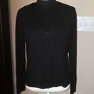 Villager by Liz Claiborne cardigan set Size L/P